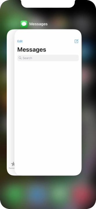 Slide upwards on the required application to end it.