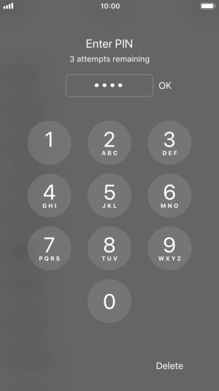 Key in your PIN and press OK.