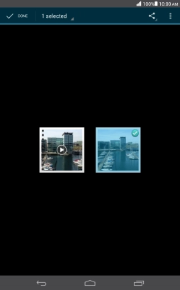 Press the share icon.