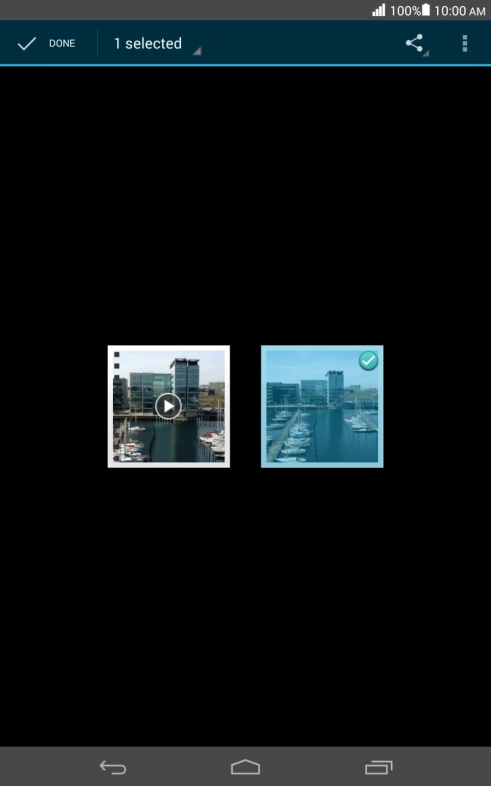 Press the share icon.