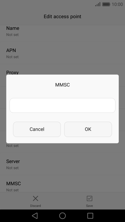 Key in http://pxt.vodafone.net.au/pxtsend and press OK.