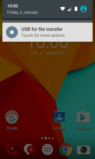 Press the connection icon.