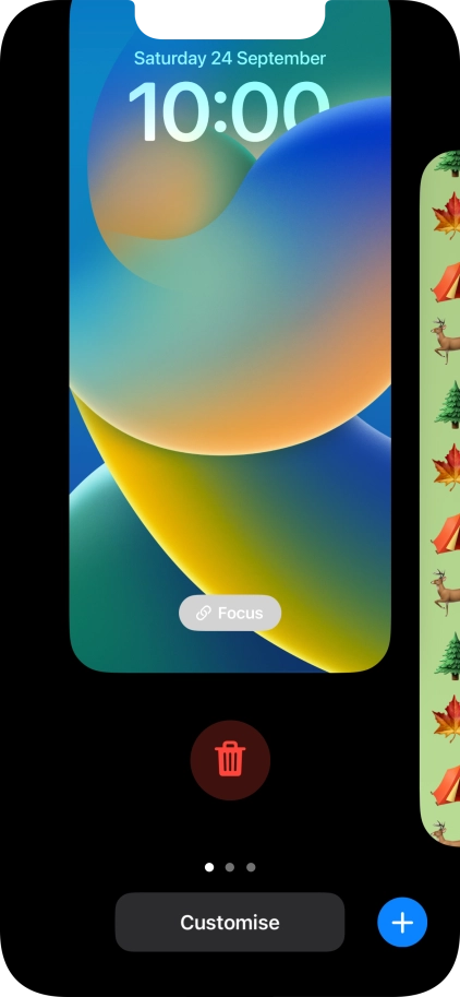Press the delete icon.