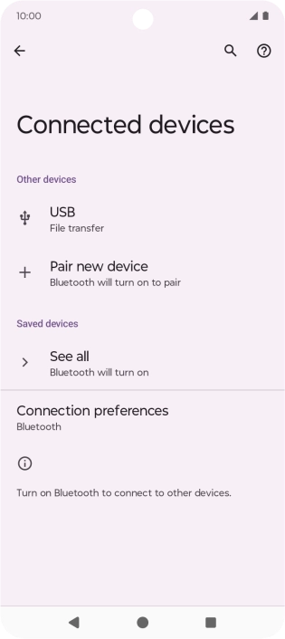 Press Pair new device.