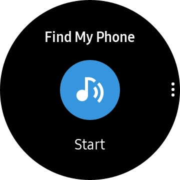 Press Start to send a signal to your phone.