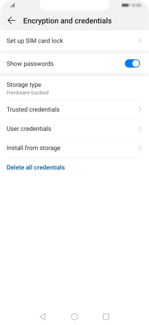 Press Set up SIM card lock.