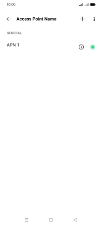 Press the new data connection icon.