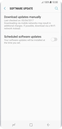 Press Download updates manually. If a new software version is available, it's displayed. Follow the instructions on the screen to update the phone software.