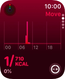 Keep sliding upwards to see the number of steps, distance and number of floors you've covered.