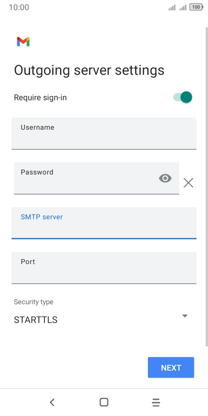 Press the field below 
