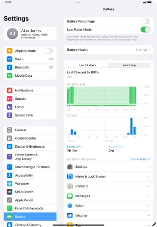 Slide your finger upwards starting from the bottom of the screen to return to the home screen.