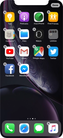Press the delete icon.