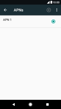 Press the new data connection icon.