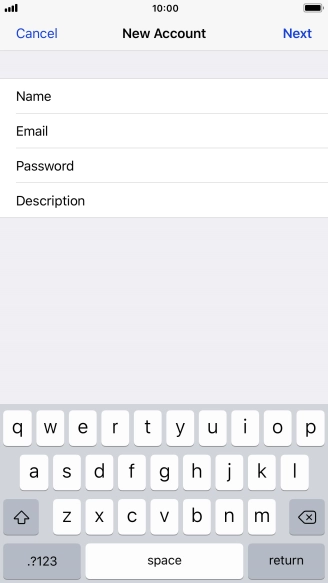 Press Description and key in the required name.