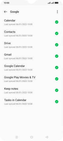 Press the Home key to return to the home screen.