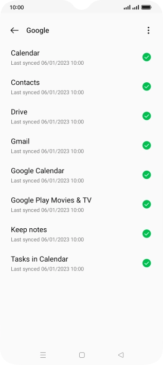 Press the Home key to return to the home screen.