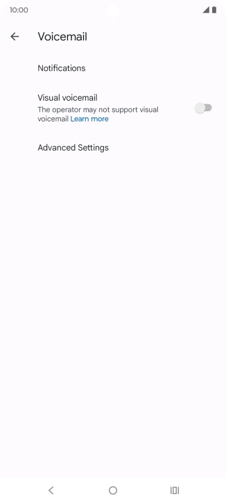 Press Advanced Settings.