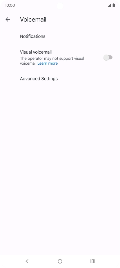 Press Advanced Settings.