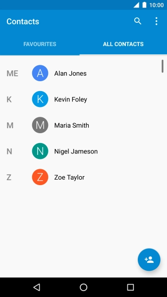 Press the menu icon.