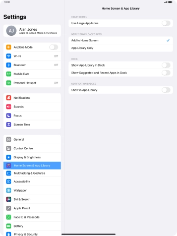 To add new downloaded apps to both the home screen and App Library, press Add to Home Screen.