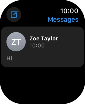Press the required text message.