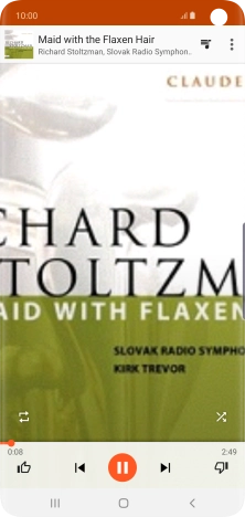 Press arrow right to go to the next audio file.