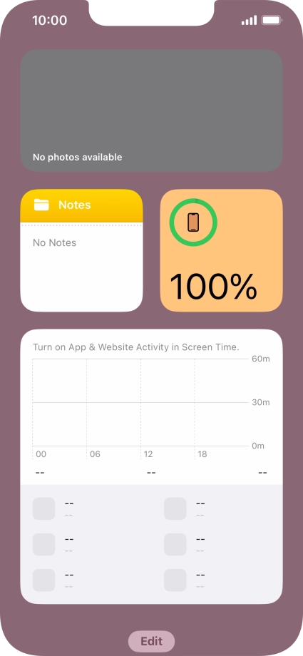 Slide your finger upwards on the screen.