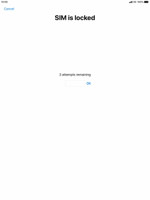 If your SIM is locked, key in your PIN and press OK.