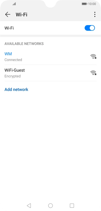 Press the Home key to return to the home screen.