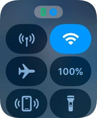 Press the flight mode icon to turn the function on or off.