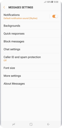 Press More settings.