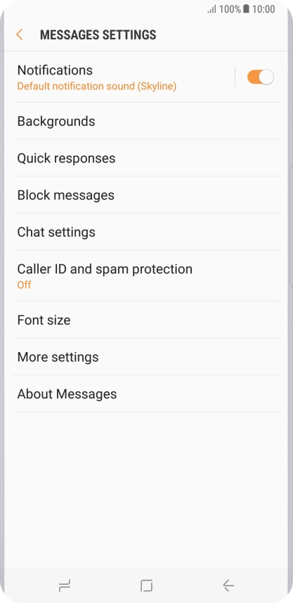 Press More settings.
