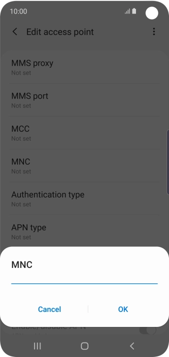 Key in 03 and press OK.