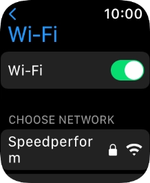 Press the required Wi-Fi network.