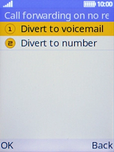 Select Divert to voicemail.
