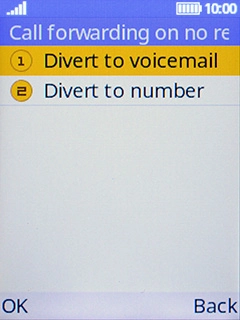 Select Divert to voicemail.