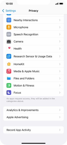 Press Record App Activity.