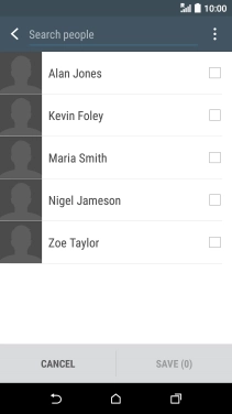 Press the menu icon.