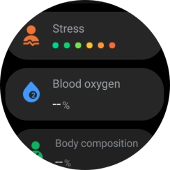 Press Blood oxygen.