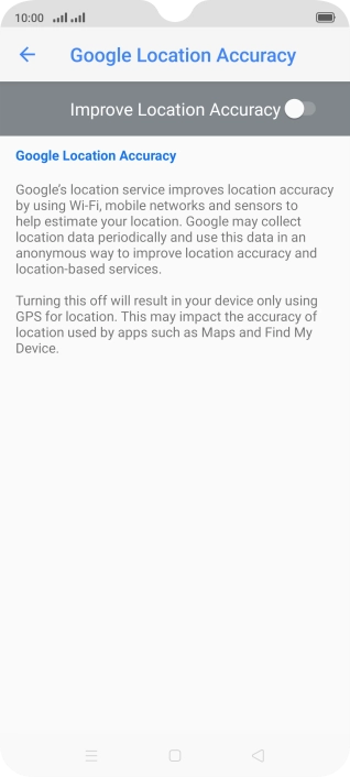 If you press the indicator next to 