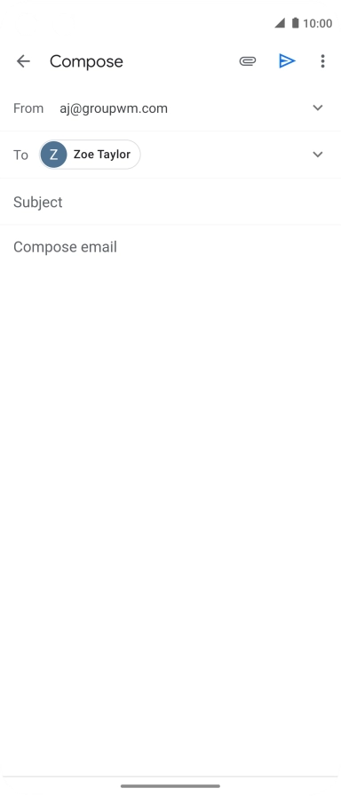 Press Subject and key in the required subject.