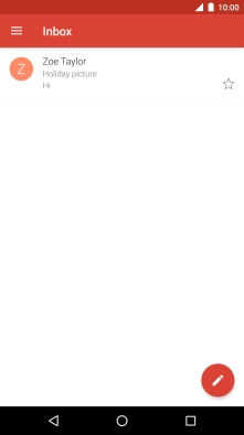 Press the new email message icon.