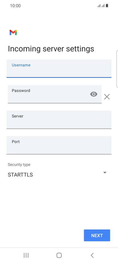 Press the field below 