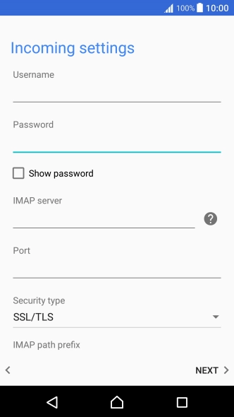 Press the field below 