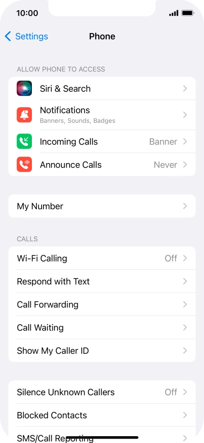 Press Wi-Fi Calling.