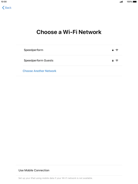 Press the required Wi-Fi network.
