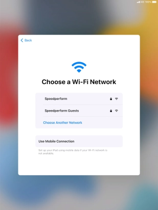 Press the required Wi-Fi network.