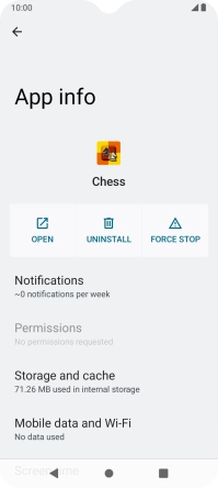 Press Storage and cache.