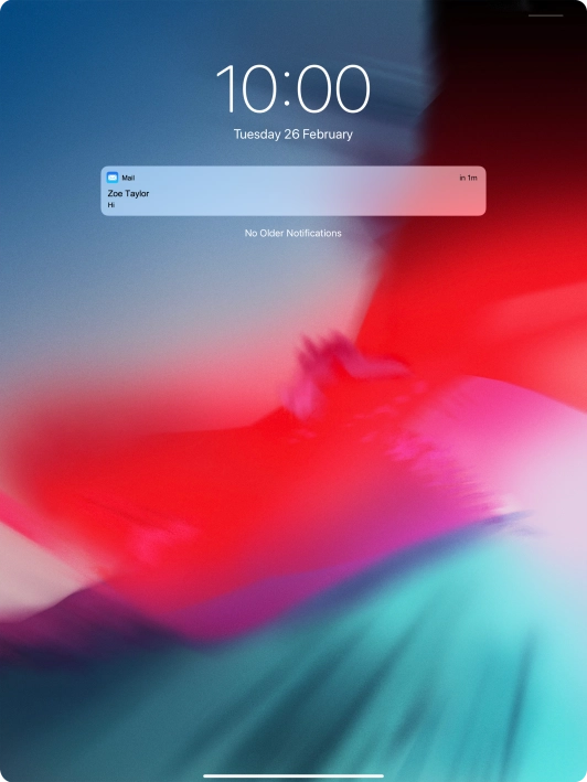 Press the required notification and follow the instructions on the screen to use the selected function.