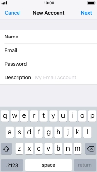 Press Description and key in the required name.